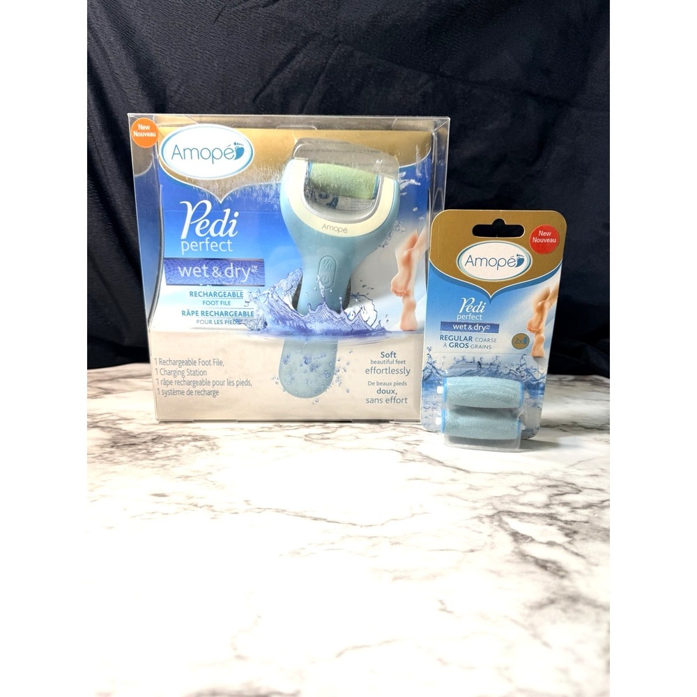 NIB PEDI PERFECT WET/DRY RECHARGABLE & EXTRA REFILL (2868)